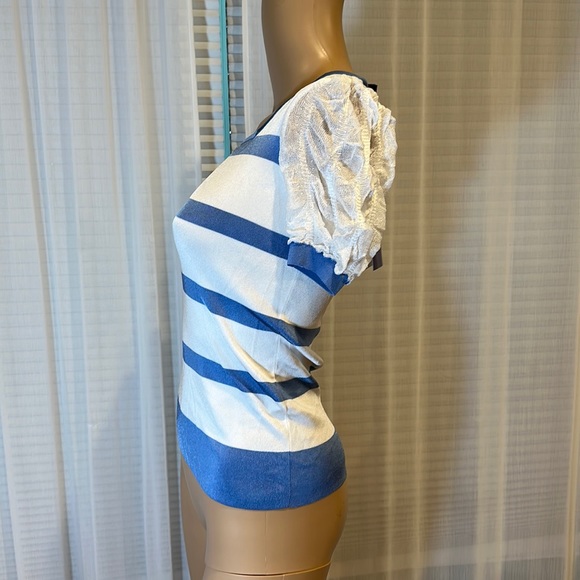 Ralph Lauren striped top with lace sleeves - Picture 5 of 10